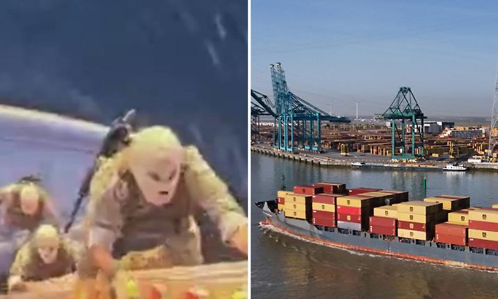 Stretto di Hormuz, uomini incappucciati e una scaletta per assaltare le navi: il video del sequestro della portacontainer Msc