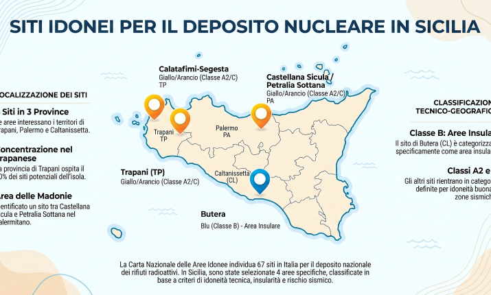 Il paradosso nucleare: &laquo;Senza un deposito per le scorie, inutile sognare centrali&raquo;. E tra i siti "candidati" quattro sono in Sicilia