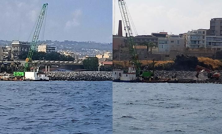Spiaggia del Caito, una gru per rimuovere le barche affondate. Salmastra: &laquo;Il 4 nostra iniziativa sulla costa off limits&raquo;