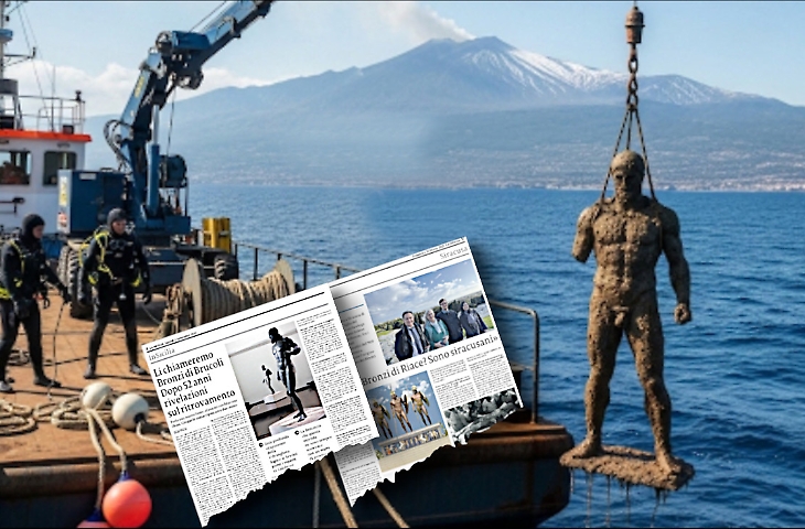 Bronzi di Riace, lo studio che riapre il mistero: origine siracusana e recupero in fondali profondi a Brucoli