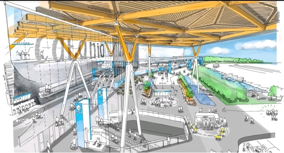 Disegno Terminal B Aeroporto di Catania