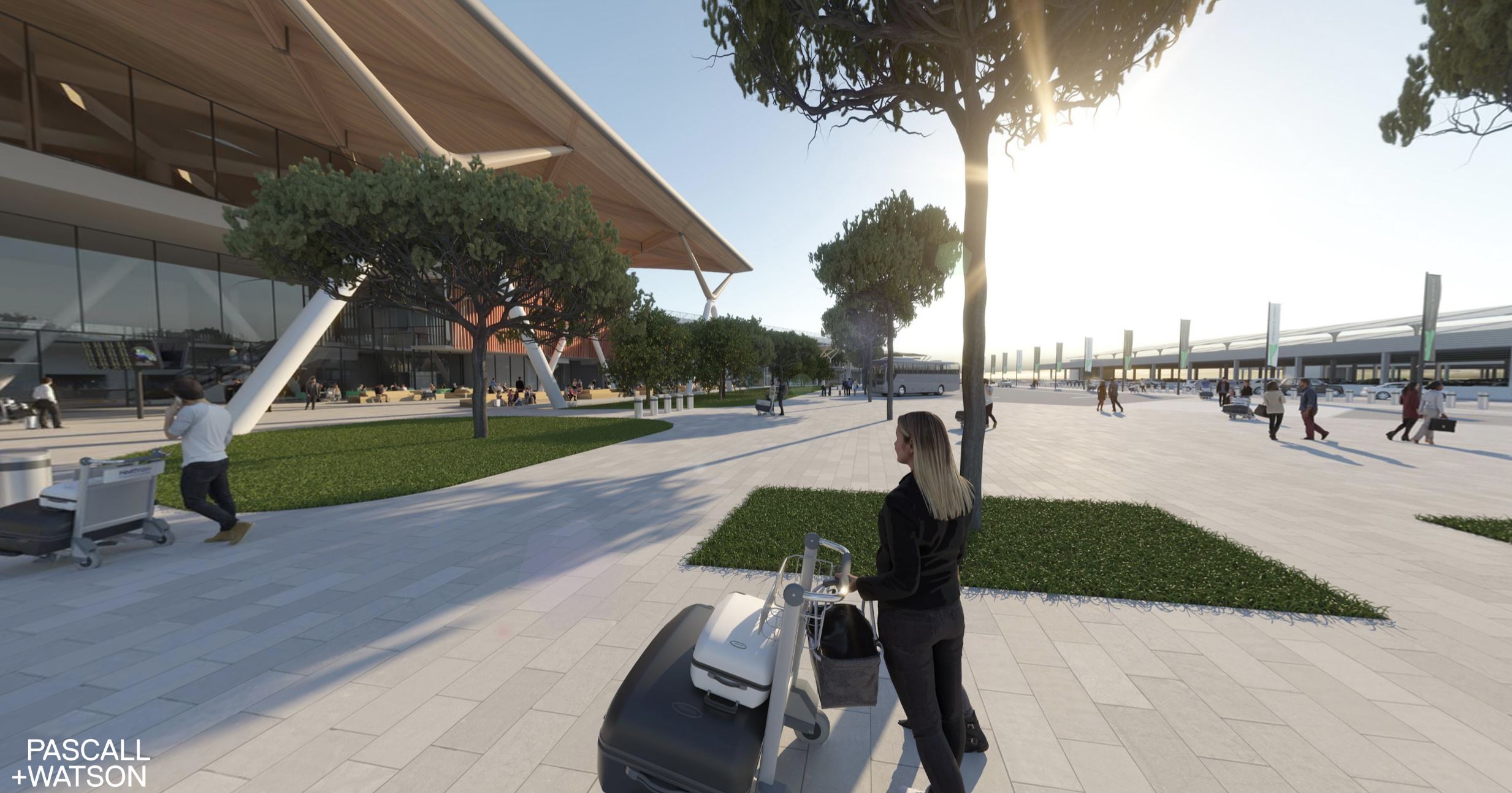 Rendering aeroporto di Catania Terminal B