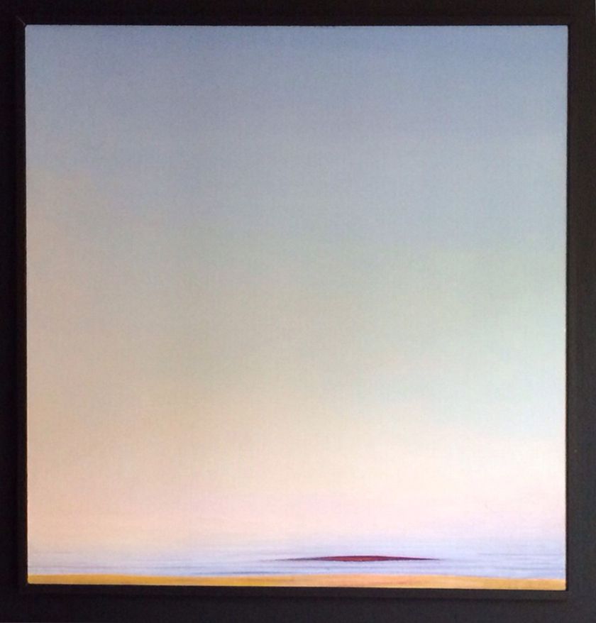 Piero Guccione, Piccola Onda (2012), olio su tela, 64×66 cm