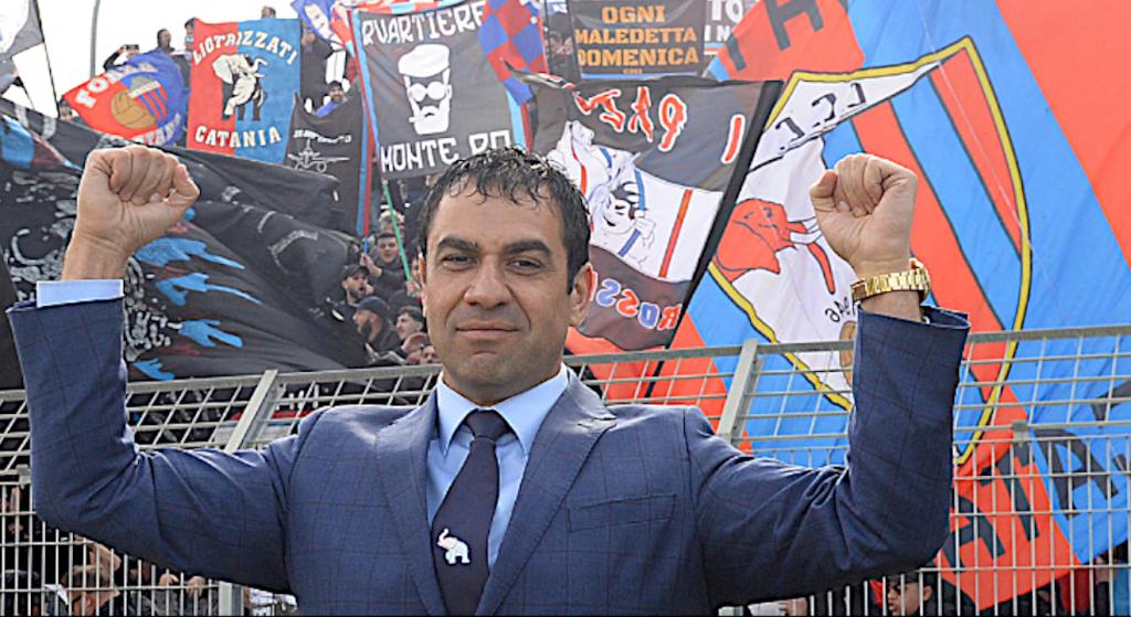 Il presidente del Catania Ssd, Ross Pelligra