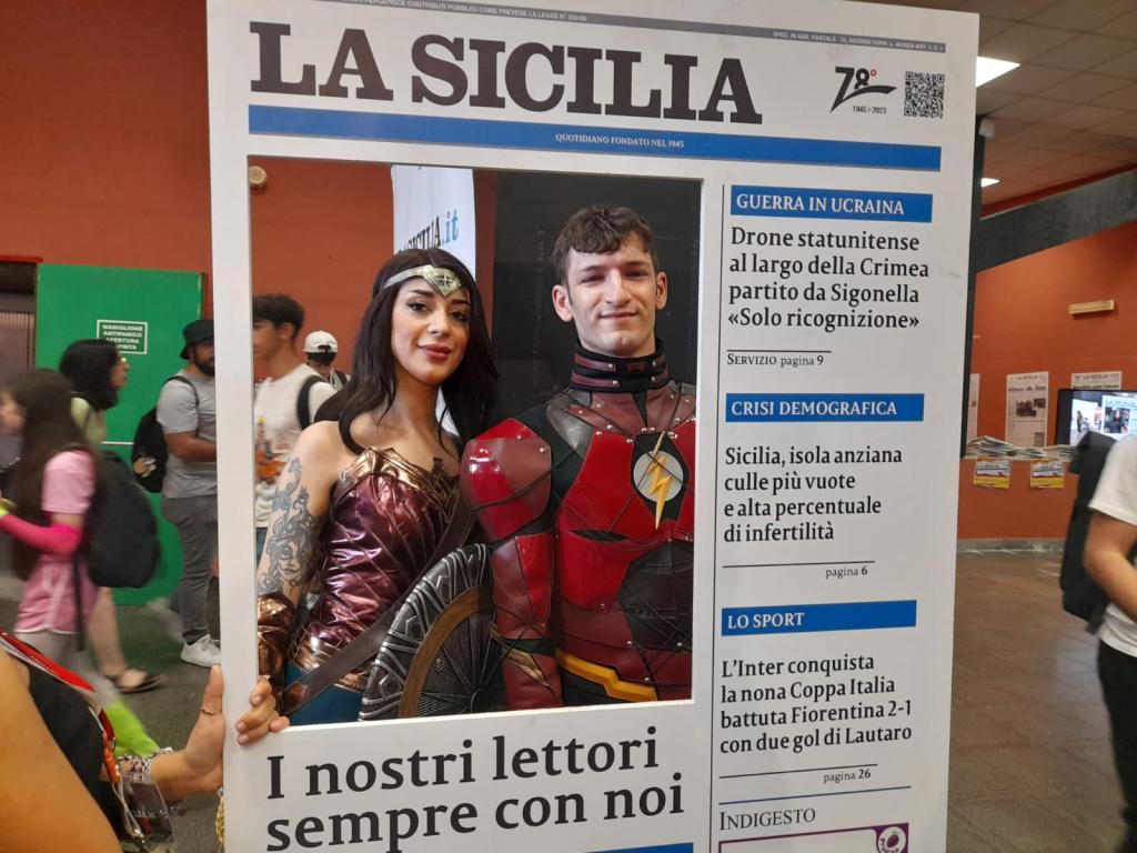 I lettori de La Sicilia a Etna Comics 2023